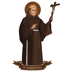 St. Junipero Serra Decal